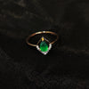 Emerald Stone Diamond Finger Ring