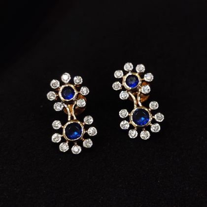 Flower Diamond Stud