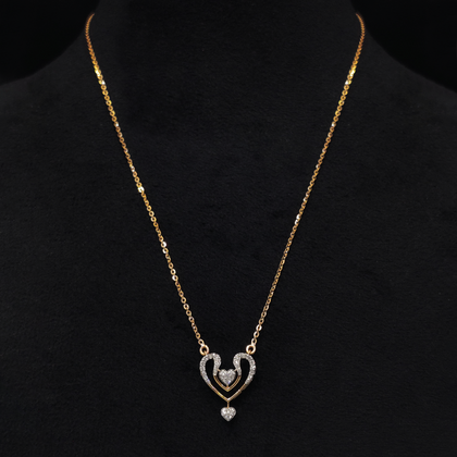 Heart Shape Diamond Necklace