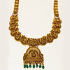 Lakshmi Devi Green Stone Hanging Necklace