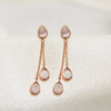 Pink Stone Hanging Earring