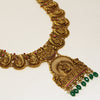 Lakshmi Devi Green Stone Hanging Necklace