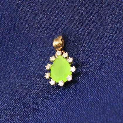 Green Color Oval Shape Pendant
