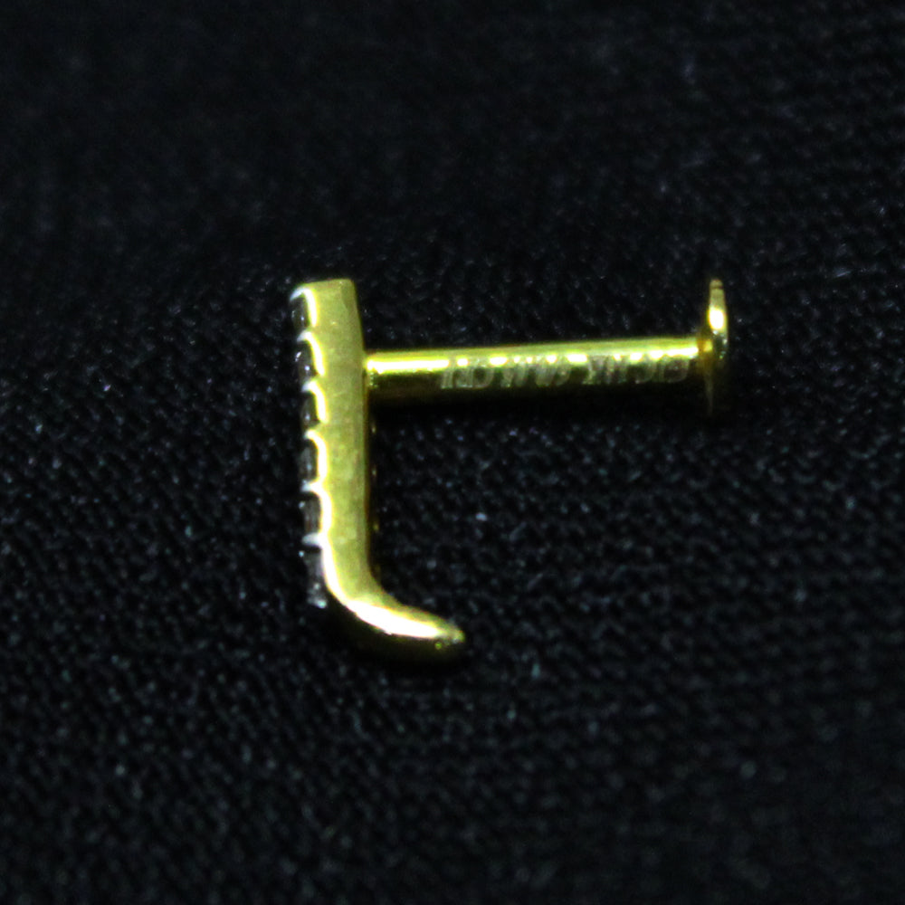 Buy J Shape Diamond Nosepin in Kerala, India Chungath Jewellery