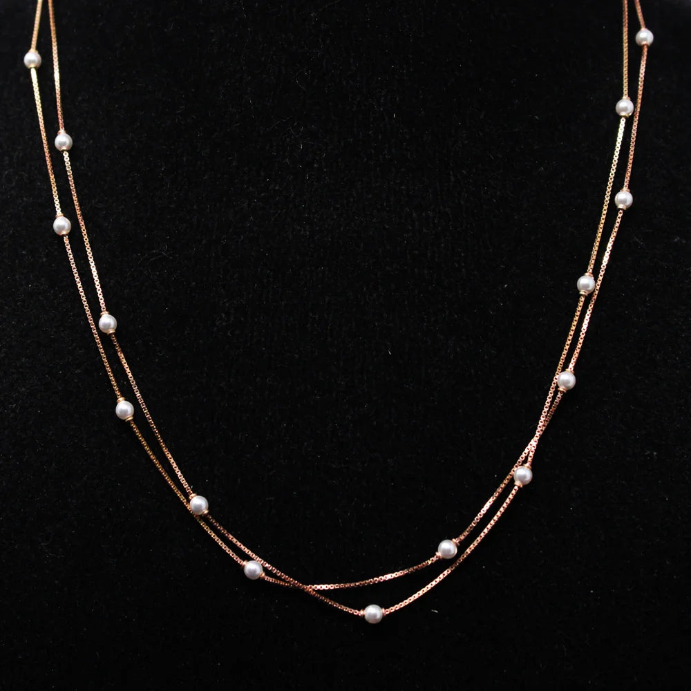 2 Layer Pearl Necklace