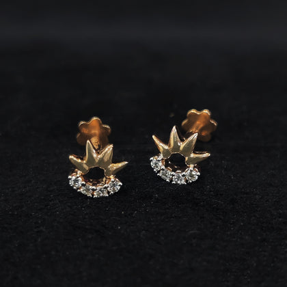 Star Shape Diamond Second Stud