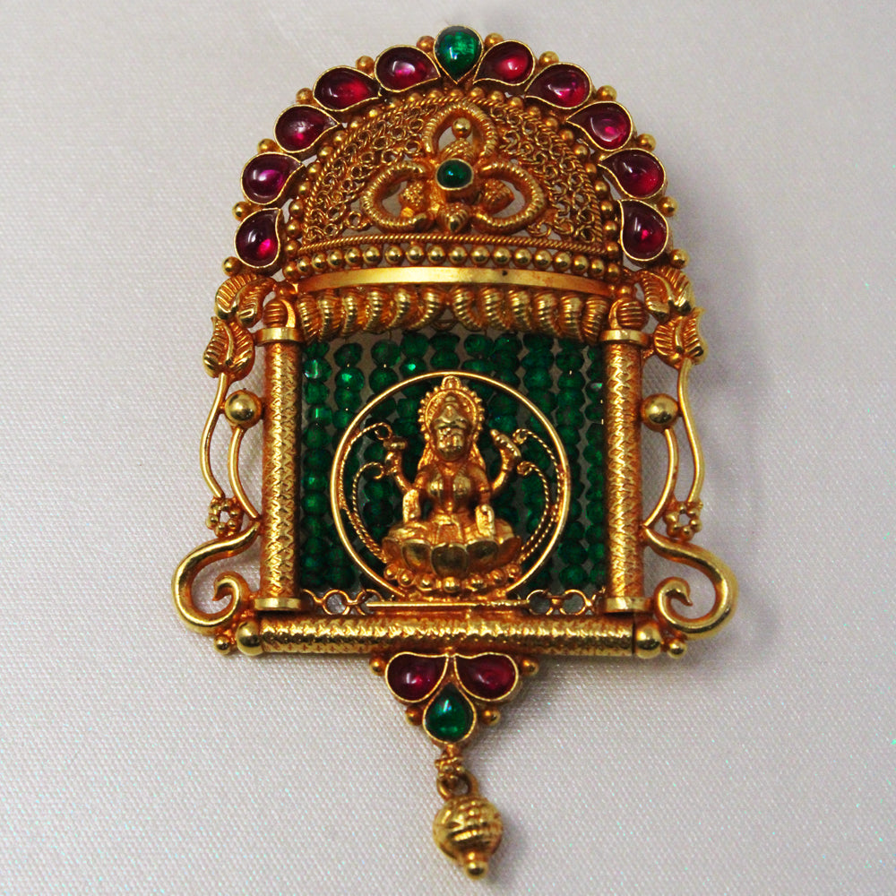 Grt Chettinad Jimikki Kammal Multi Color Stone Jumka