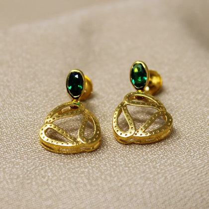 Green Stone Hanging Earring