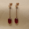 Red Stone Hanging Earring