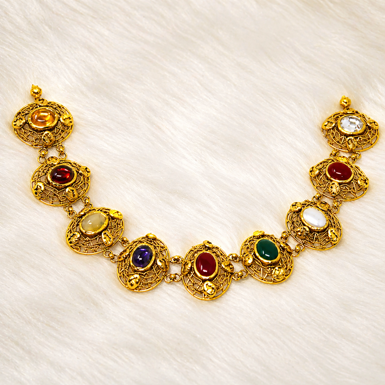Multicolor Stone Necklace