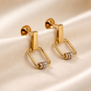 Square Shape Hanging Earring