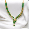 Green Leaf Drop Necklace