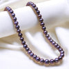 Purple Colour Round Pearl Chain