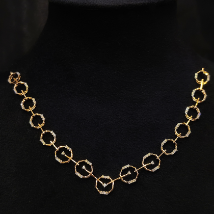 Circular Diamond Necklace