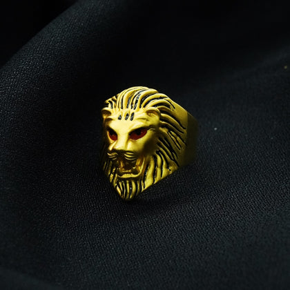 Lion Head Finger Ring