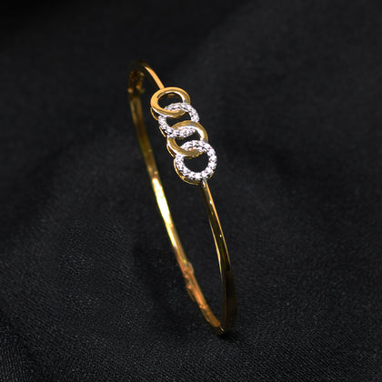 Circle Shape Diamond Bangle