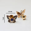 Italian Butterfly Stud