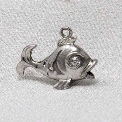 Fish Shape Silver Pendant