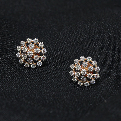 Flower Diamond Stud