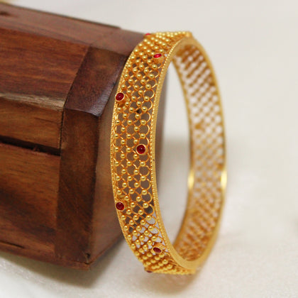 Red Stone Bangle