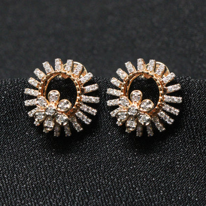 Flower Diamond Stud