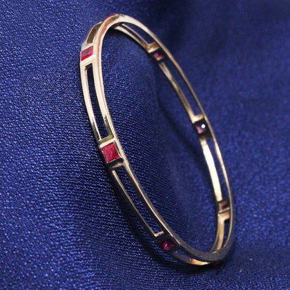 Pink Stone Bangle