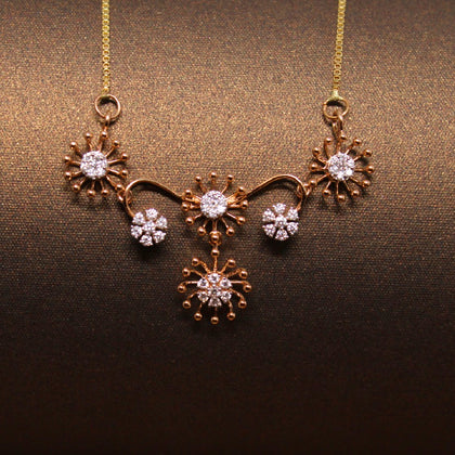 Flower Diamond Necklace