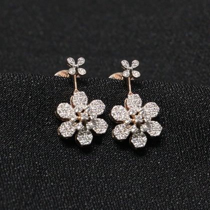 Flower Diamond Stud