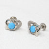 Heart Shape Silver Earring