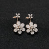 Flower Diamond Stud