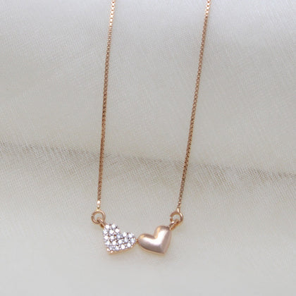 Double Heart Necklace