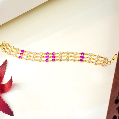 Three Layer Stone Bracelet