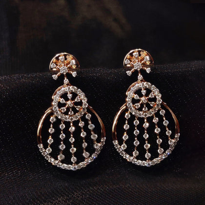 Flower Diamond Stud