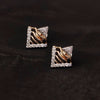 V Shape Diamond Stud