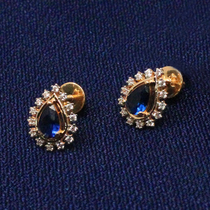 Blue Stone Earring