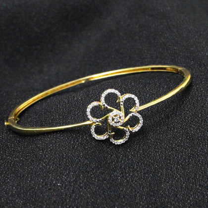 Flower  Diamond Bangle