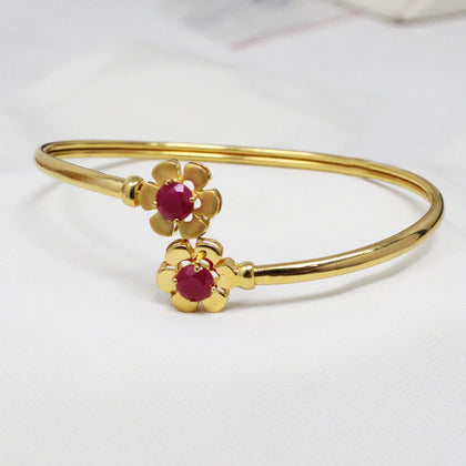 Flower Stone Bangle