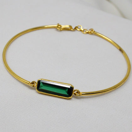 Green Stone Bangle