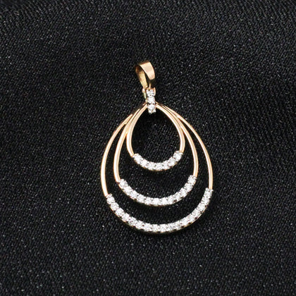 Oval Diamond Pendant