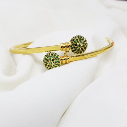 Green Stoned Bangle