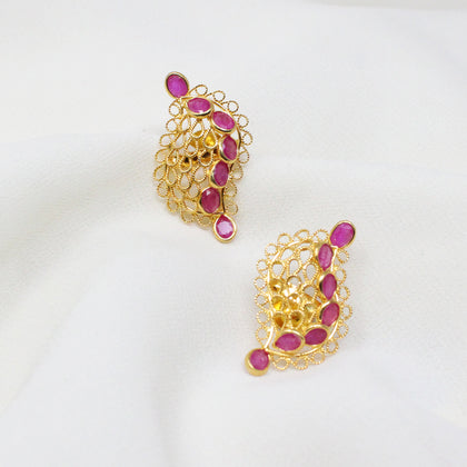 Ruby Earring