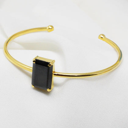 Black Stone Bangle