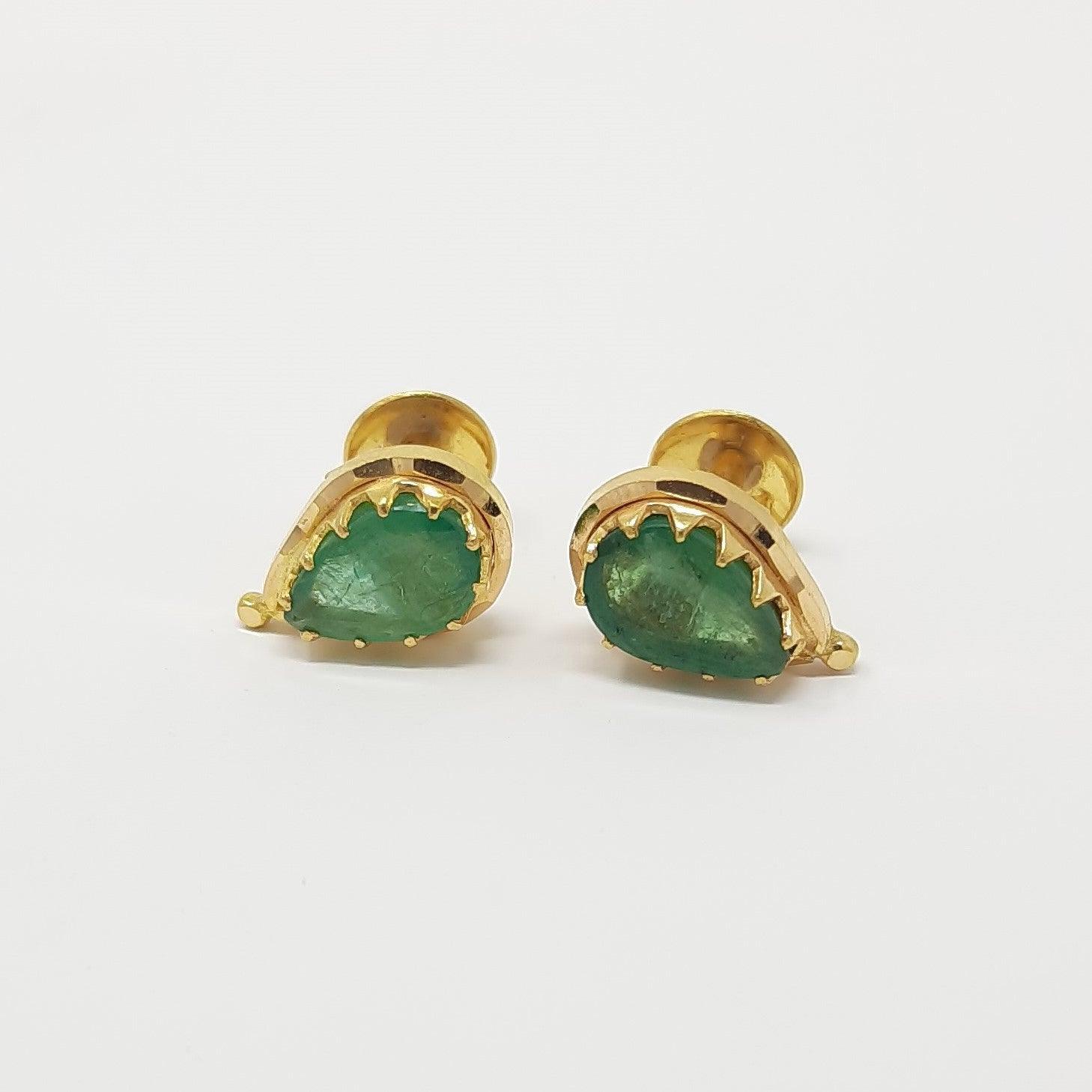 Birth Stone Ear Ring(Emerald)