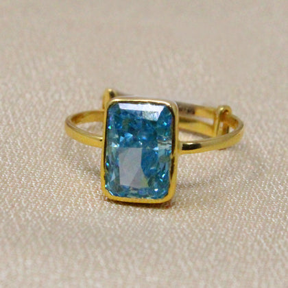 Blue Stone Finger Ring