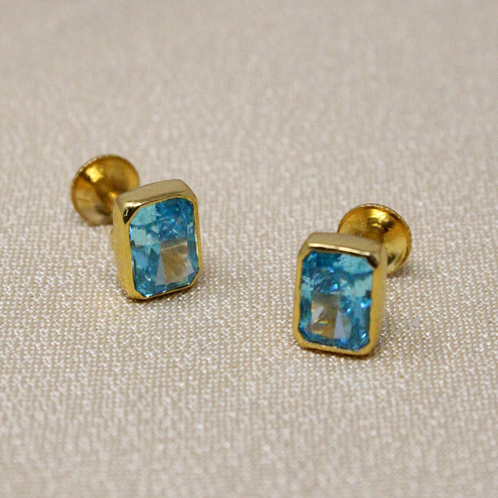 Blue Stone Earring