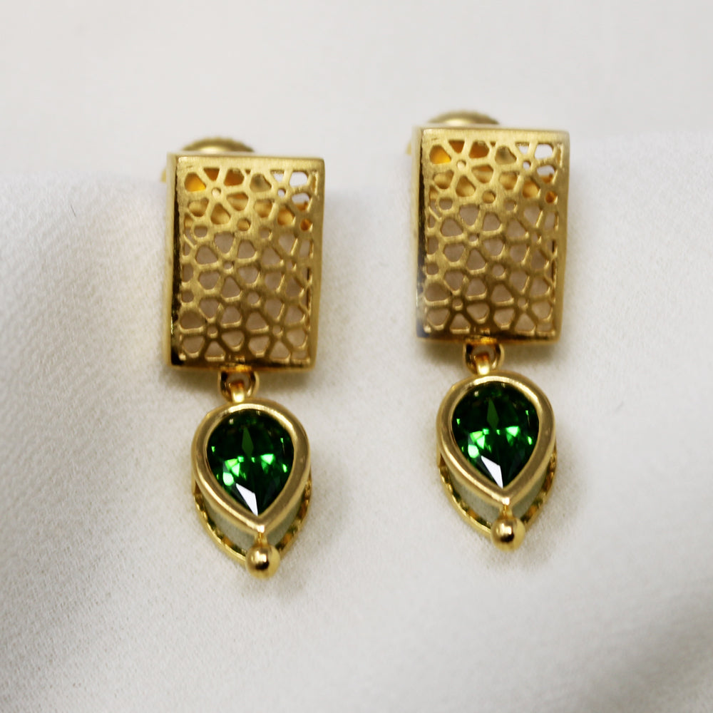 Green Stone Earring