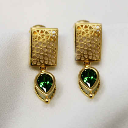 Green Stone Earring