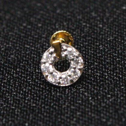 Circle Shape Diamond Nosepin