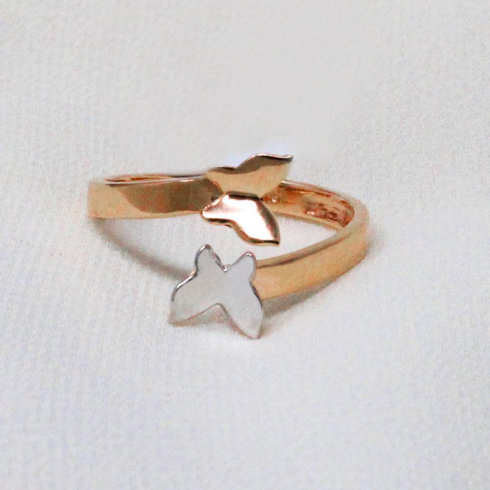Double Colour  Butterfly Ring