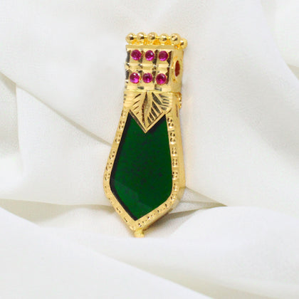 Green & Red  Palakka Pendant